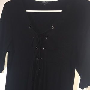 Crisscross tee dress